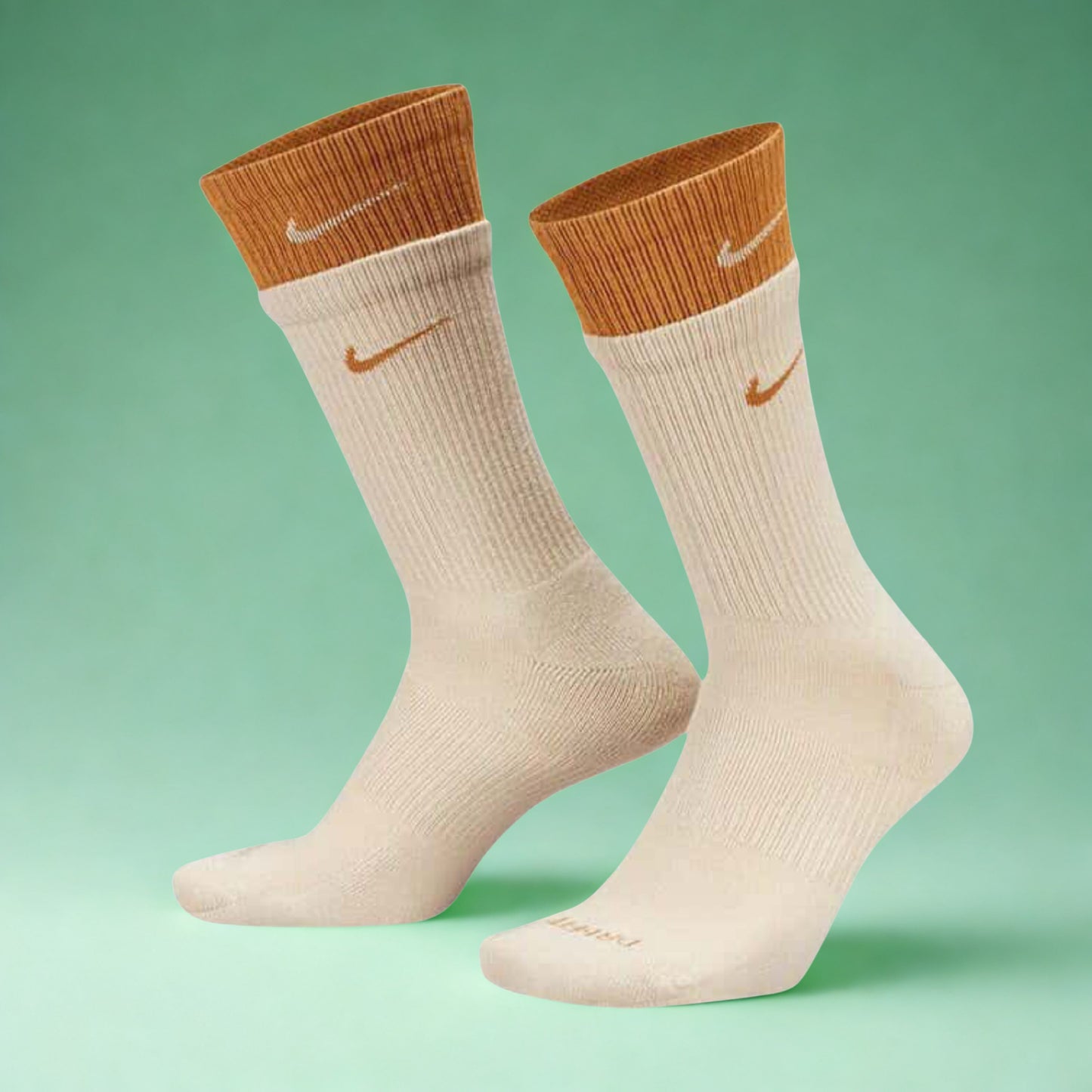 Double Layered Cushion Nike Beige&yellow