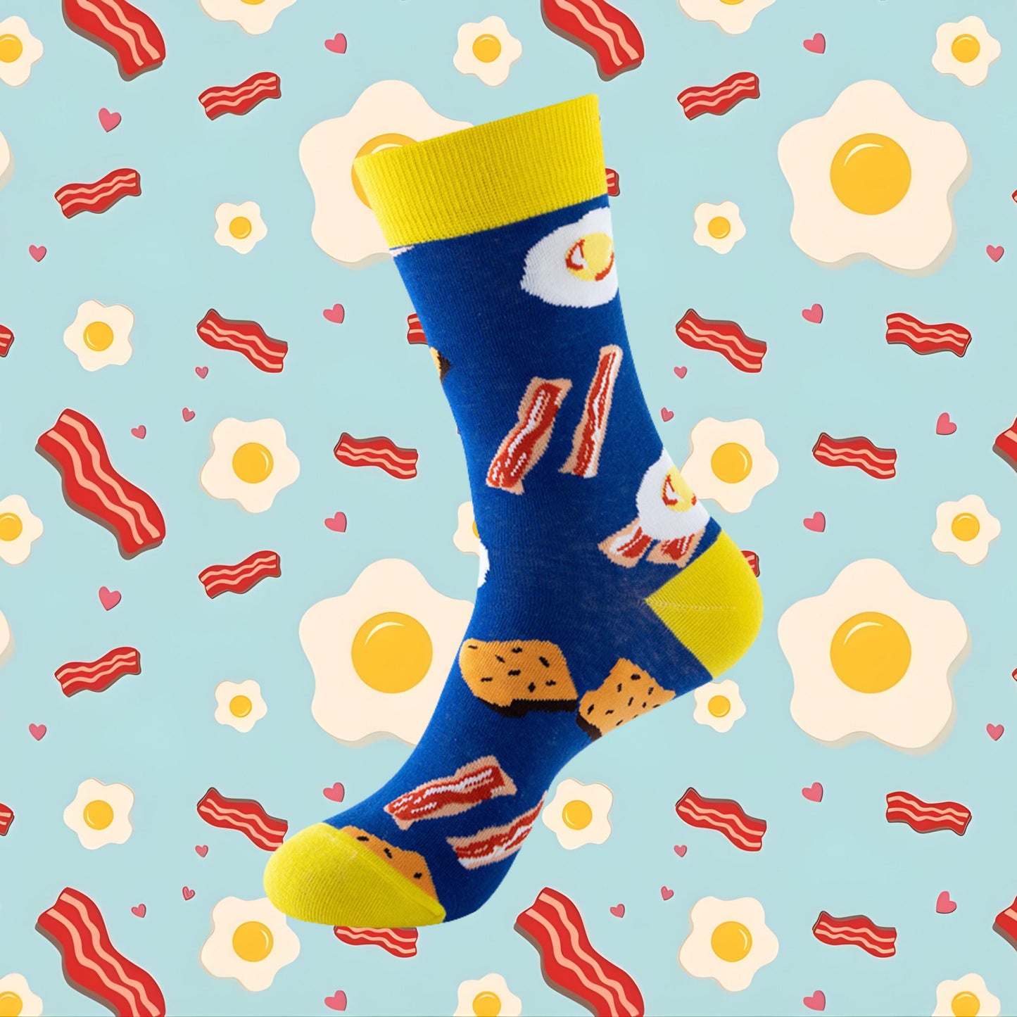 Sizzling Breakfast Crew Socks