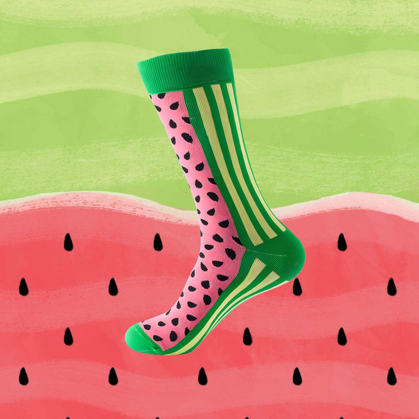 Fresh Watermelon Slice Socks