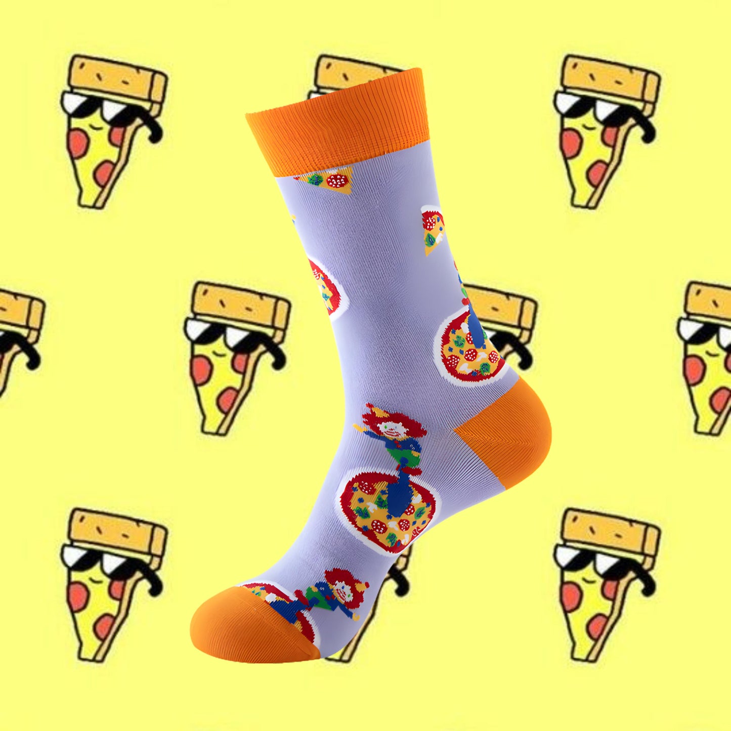 Circus Pizza Slice Socks