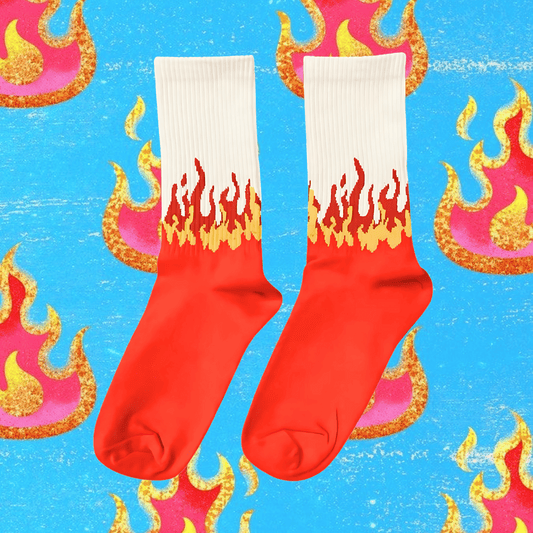 White X Red Flame