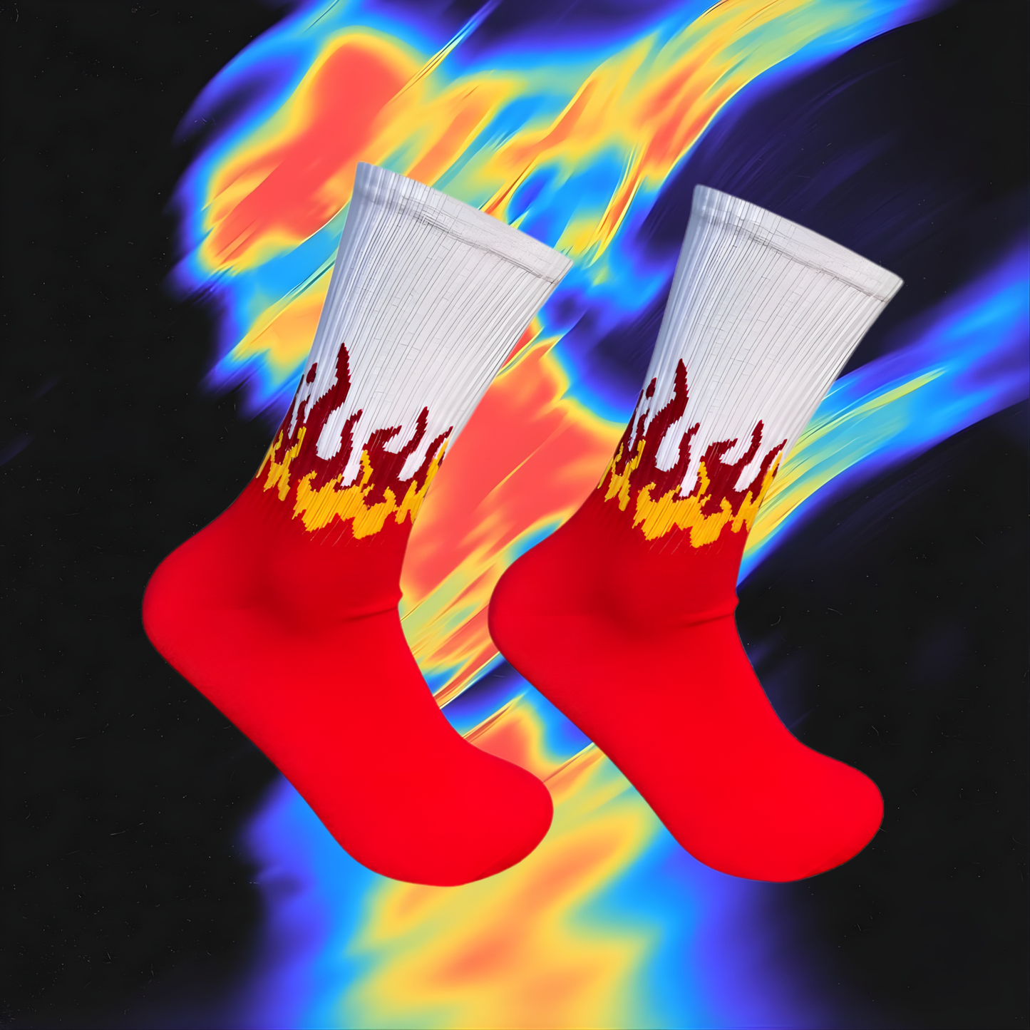 White X Red Flame