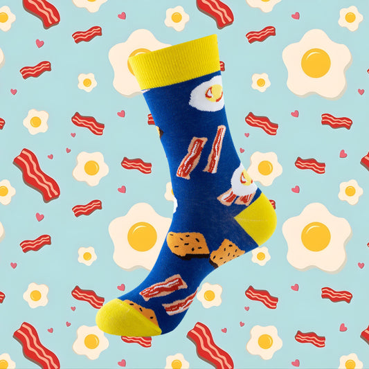 Sizzling Breakfast Crew Socks